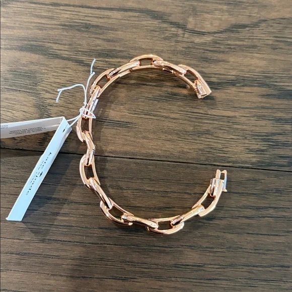 New With Tags Kate Spade Rose Gold Chain Reaction Bangle - Picture 3 of 7